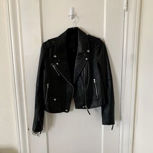 Paige leather moto jacket